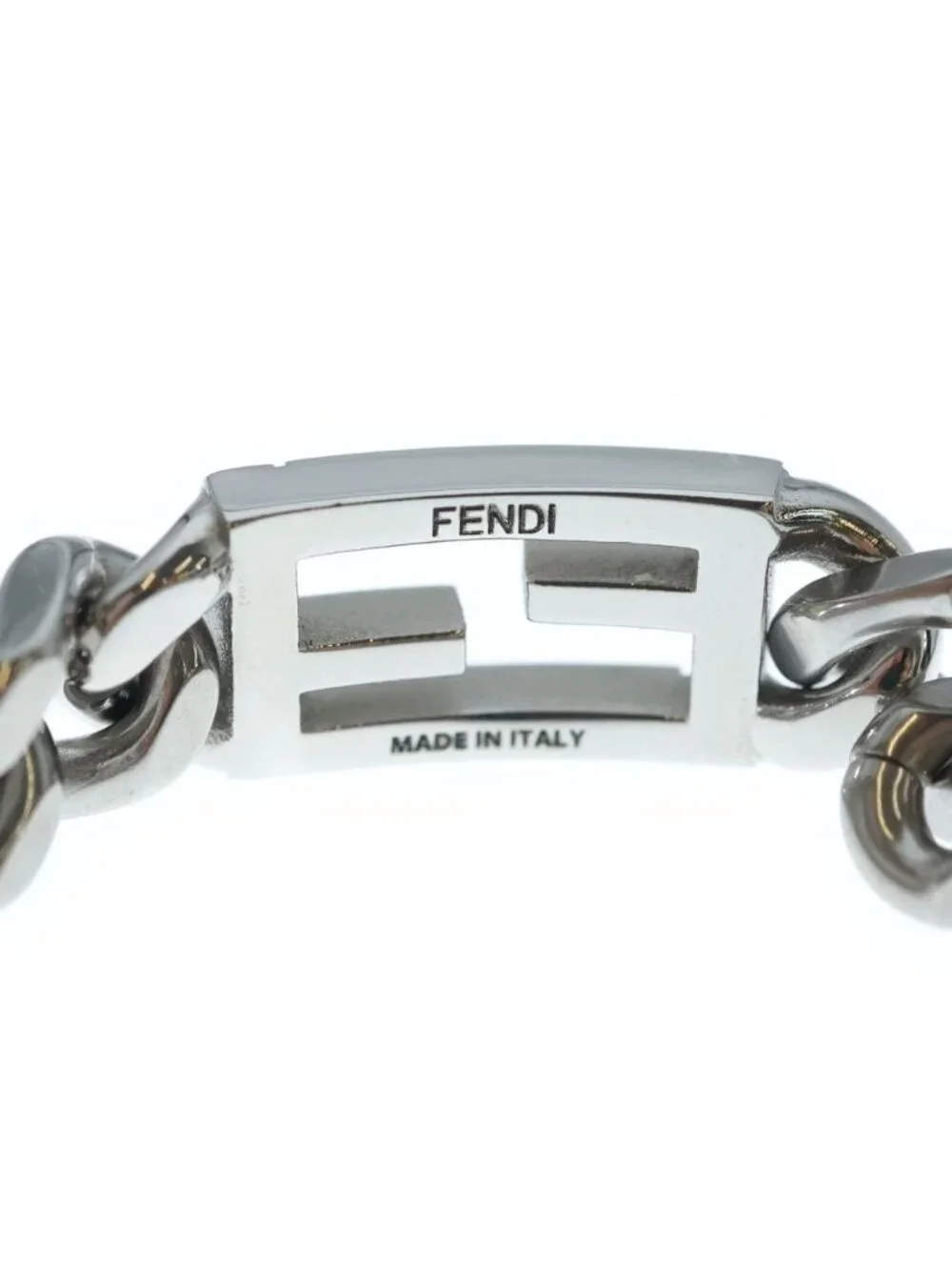 Fendi Baguette Chain Bracelet Silver